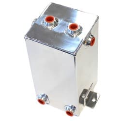 FABRIC ALLOY UNIV TANK 4L X 6 -8 ORB POLISHD WITH MOUNT TABS