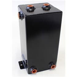 FABRIC ALLOY UNIV TANK 4L X 6 -8 ORB BLACK WITH MOUNT TABS