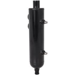 UNIVERSAL BREATHER TANK F/MALE2 X -12ORB 13" X 3" BLACK