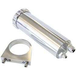 POLISHED BILLET POWER STEER TANK, BILLET BRACKETS -10,-6