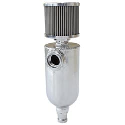 UNIVERSAL BREATHER TANK -12ORB6.5X3.5" S/S BILLET BREATHER