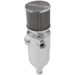 UNIV BREATHER TANK 2x -8ORB 6.5X3.5" S/S BILLET BREATHER