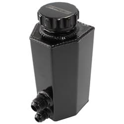 UNIVERSAL POWER STEER TANK WITH BAFFLE -8AN & -10AN BLACK