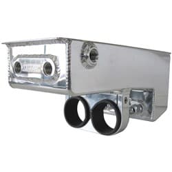 DUAL FUEL PUMP UNDER CAR SURGE TANK POLISHED 4.75L CAPACITY 77-1044