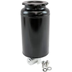 ROUND UNIVERSAL WASHER TANK BLACK 163mm H x 88mm dia