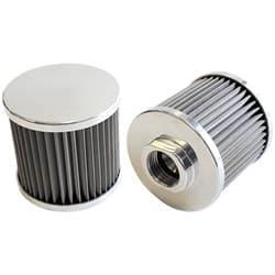 -10AN S/S BILLET BREATHER WITH FEMALE -10AN RE-USABLE