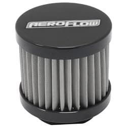 SMALL-10AN S/S BILLET BREATHERWITH FEMALE -10AN RE-USABLE