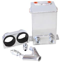 DUAL FUEL PUMP SURGE TANK KIT POLISHED 3.1L CAPACITY