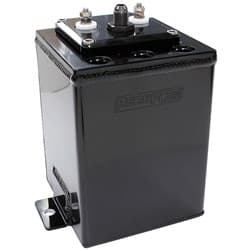 SINGLE PUMP SURGE TANK SUITS 40mm FUEL PUMPS BLACK