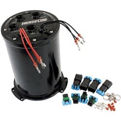 SINGLE,TWIN OR TRIPLE ROUND SURGE TANK 40mm PUMPS BLACK