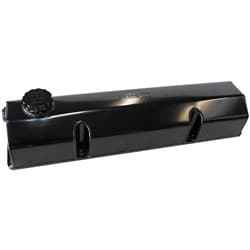 350 SB CHEV FABRICATED VALVE COVERS BLACK -12ORB SBC EARLY
