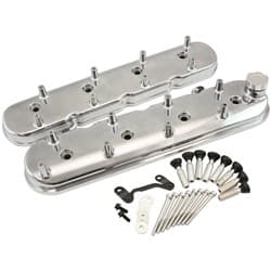 GM LS FACTORY VALVE COVERS CAST STANDARD HEIGHT POLISHED