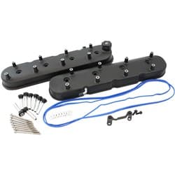 GM LS FACTORY VALVE COVERS CAST TALL HEIGHT BLACK