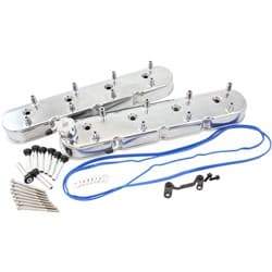 GM LS FACTORY VALVE COVERS CAST TALL HEIGHT POLISHED