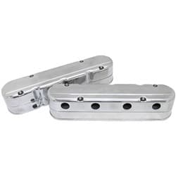 GM LS 2 PIECE VALVE COVERS CAST TALL RETRO SMOOTH POLISHE
