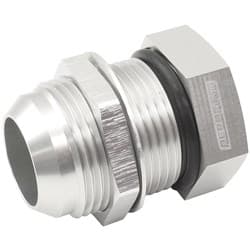 BOLT IN -12AN BREATHER CAST ORFABRICATED COVERS SILVER
