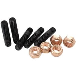TURBO STUD & NUT KIT M8x1.25mm5 STUDS 5 NUTS M8 X 1.25mm