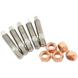 TURBO STUD KIT M8x1.25mm PACK OF 5 S/S HEX M8 x 1.25