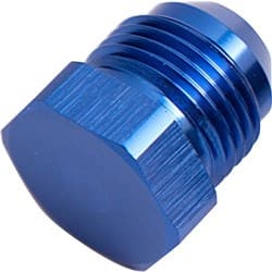 FLARE PLUG MALE -16AN BLUE MALE FLARE PLUG -16AN