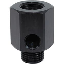 M12 X 1.5 EXTENSION WITH 1/8" NPT PORT BLACK