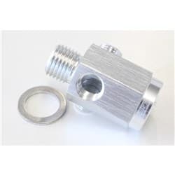 M14 X 1.5 EXTENSION WITH 1/8" NPT PORT SILVER