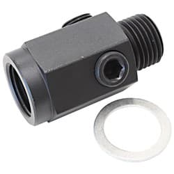 M16 X 1.5 EXTENSION WITH 1/8" NPT PORT STEEL