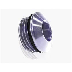 ORB SLIMLINE PORT PLUG -3AN SILVER FINISH