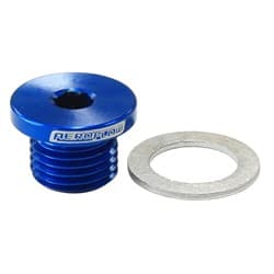 METRIC PORT PLUG M12 X 1.25 BLUE LOW PROFILE HEX PLUG