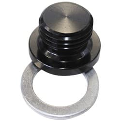 METRIC PORT PLUG M12 X 1.5 BLACK LOW PROFILE HEX PLUG