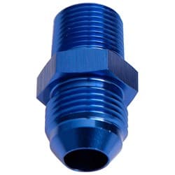 MALE FLARE -4AN TO 3/8" NPT BLUE MALE FLARE TO NPT ADAPTER