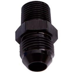 MALE FLARE -12AN TO 1/2" NPT BLACK MALE FLARE TO NPT ADAPTE