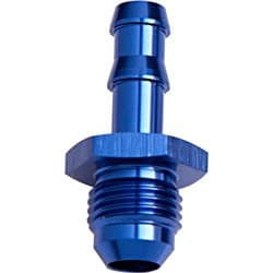 5/8" BARB TO -10AN ADAPTER BLUE MALE 5/8" TO MALE -10AN