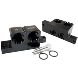 GM LS 90DEG OIL BLOCK ADAPTER SUITS FRONT/REAR SUMP -12ORB