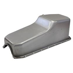 STEEL STOCK OIL PAN SBC RAW LH/SIDE DIPSTICK REAR SUMP