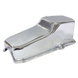 STEEL STOCK OIL PAN SBC CHROMERH/SIDE DIPSTICK REAR SUMP