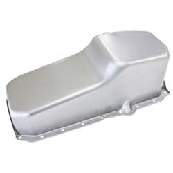 STOCK OIL PAN SBC LATE '86 ON RH/SIDE DIPSTICK RAW