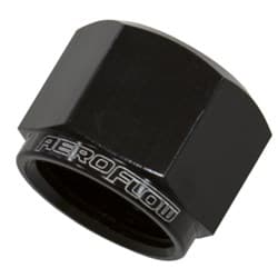 FLARE CAP FEMALE -16AN BLACK -16AN FEMALE BLANK OFF