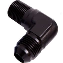 MALE 90 DEG 1/8" NPT TO -4AN BLACK MALE NPT TO AN 90 DEG