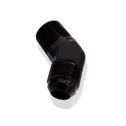 MALE 45 DEG 3/8" NPT TO -10AN BLACK MALE NPT TO AN 45 DEG
