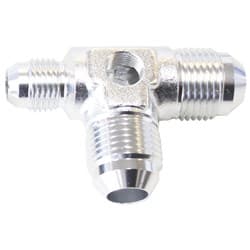 MALE FLARE TEE -8AN X 2 90 DEGAND 1 X -6AN 1/8 PORT 2 SIDES