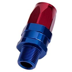 MALE 1/4" NPT STRAIGHT TO -6ANBLUE FULL SWIVEL STRAIGHT