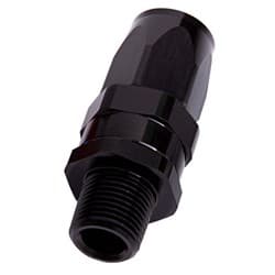 MALE 3/8" NPT STRAIGHT TO -6ANBLACK FULL SWIVEL STRAIGHT