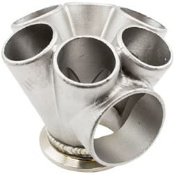 6 INTO 1 TURBO MERGE COLLECTORV-BAND GT30 50MM WASTEGATE ROUND Aeroflow - AF 8307-4000