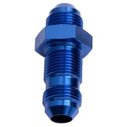 STRAIGHT BULKHEAD -12AN BLUE BULKHEAD NUT SEPERATE