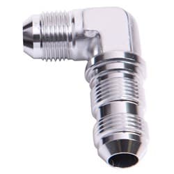 90 DEG BULKHEAD -8AN SILVER BULKHEAD NUT SEPERATE