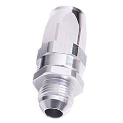 MALE -8AN TO -8AN HOSE END SILVER STRAIGHT MALE TO MALE