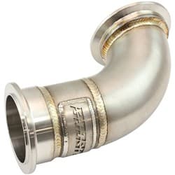 GM LS TWIN TURBO SHORT S/S TURN UP ADAPTER SINGLE V-BAND MANIFOLD Aeroflow AF 8200-2011