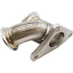SUBARU EJ25 TWIST MOUNT S/S TURBO ADAPTER V-BAND GT30 45mm EJ20 Aeroflow - AF 8405-1200