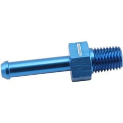 MALE 1/16" NPT TO 3/16" BARB BLUE STRAIGHT MALE TO MALE