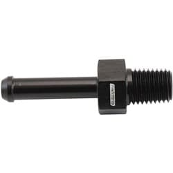 MALE 1/16" NPT TO 3/16" BARB BLACK STRAIGHT MALE TO MALE